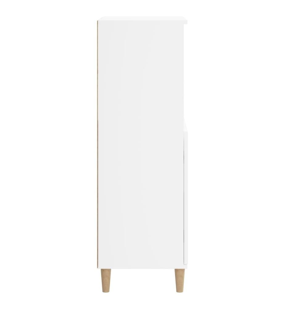Highboard Weiss 60x36x110 cm Holzwerkstoff
