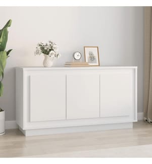 Sideboard Weiss 102x35x55 cm Holzwerkstoff