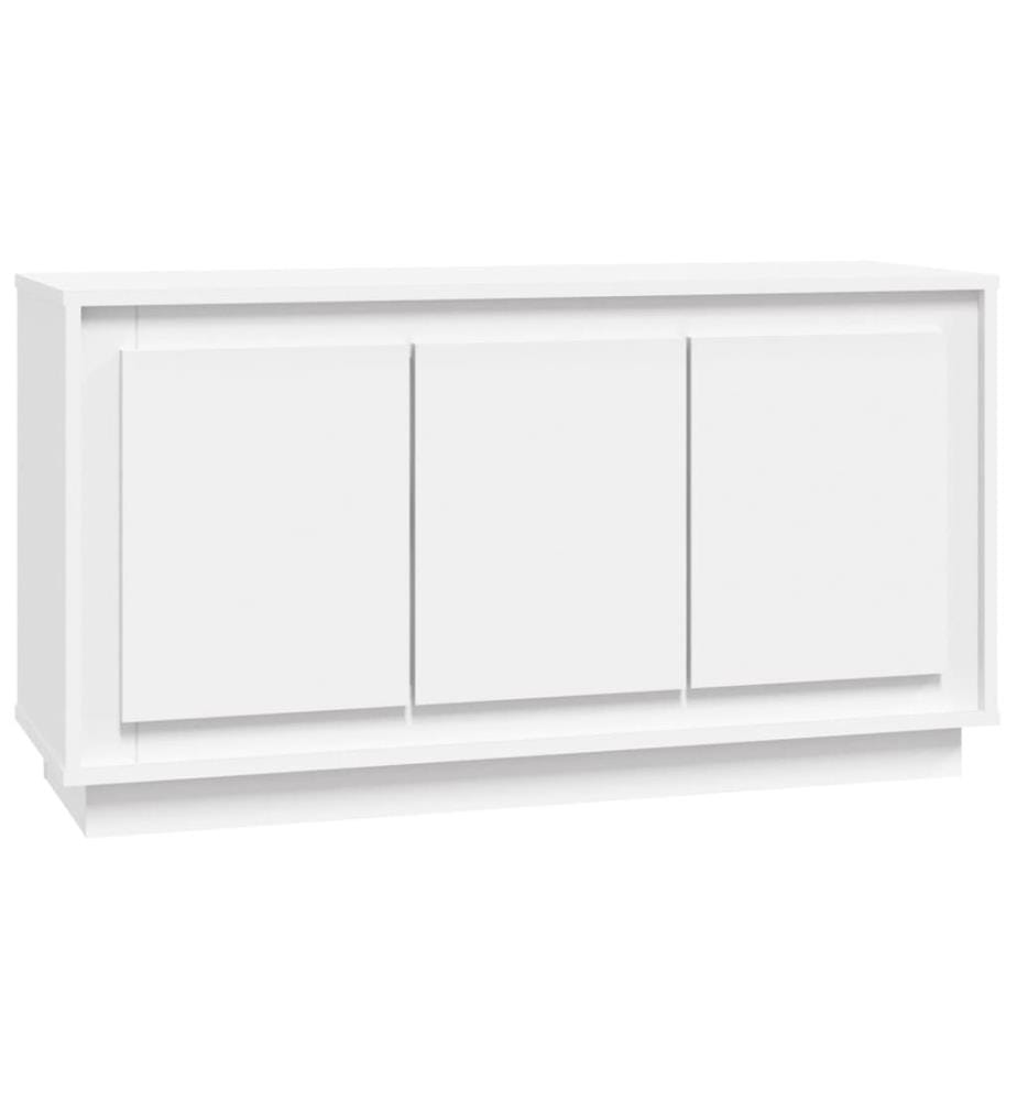 Sideboard Weiss 102x35x55 cm Holzwerkstoff