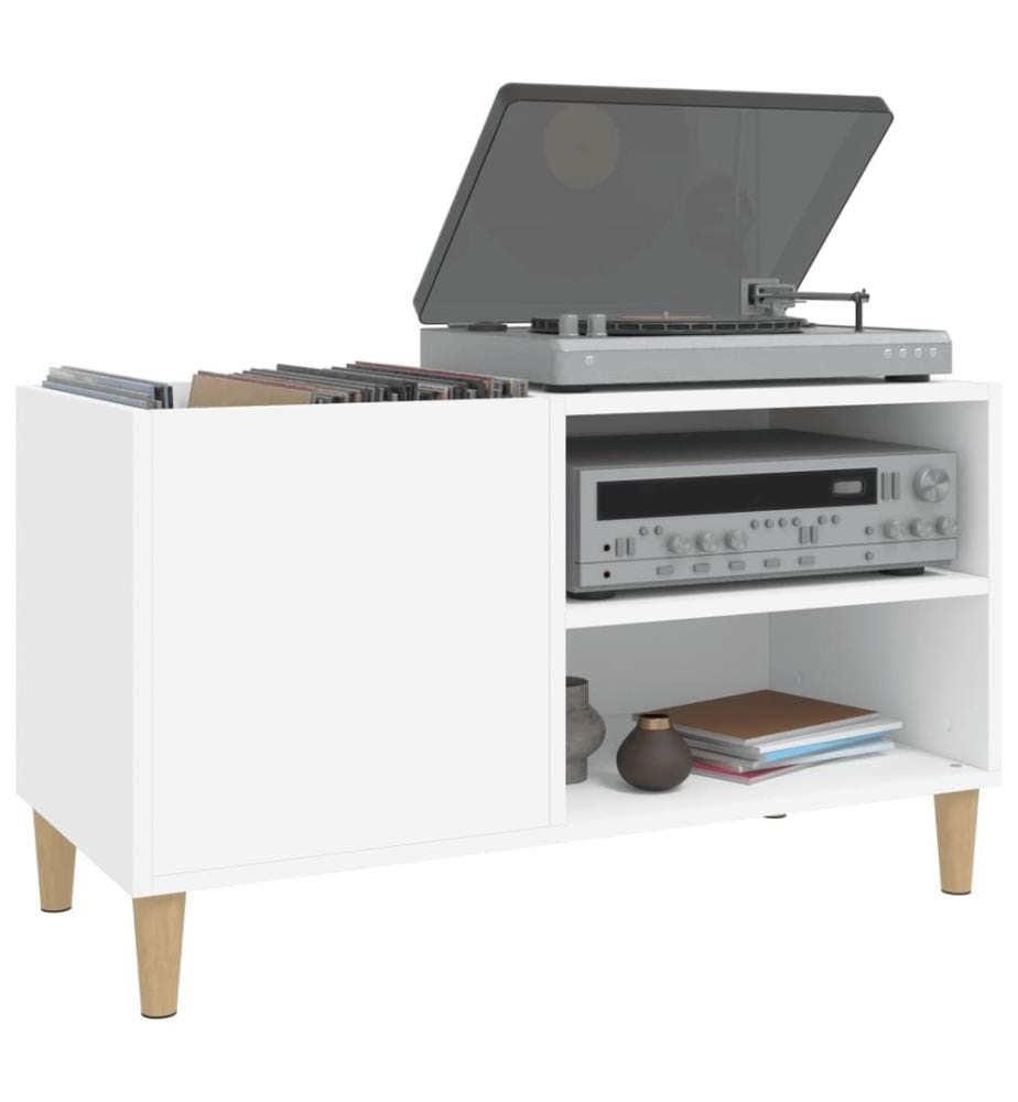 Plattenschrank Weiss 84,5x38x48 cm Holzwerkstoff