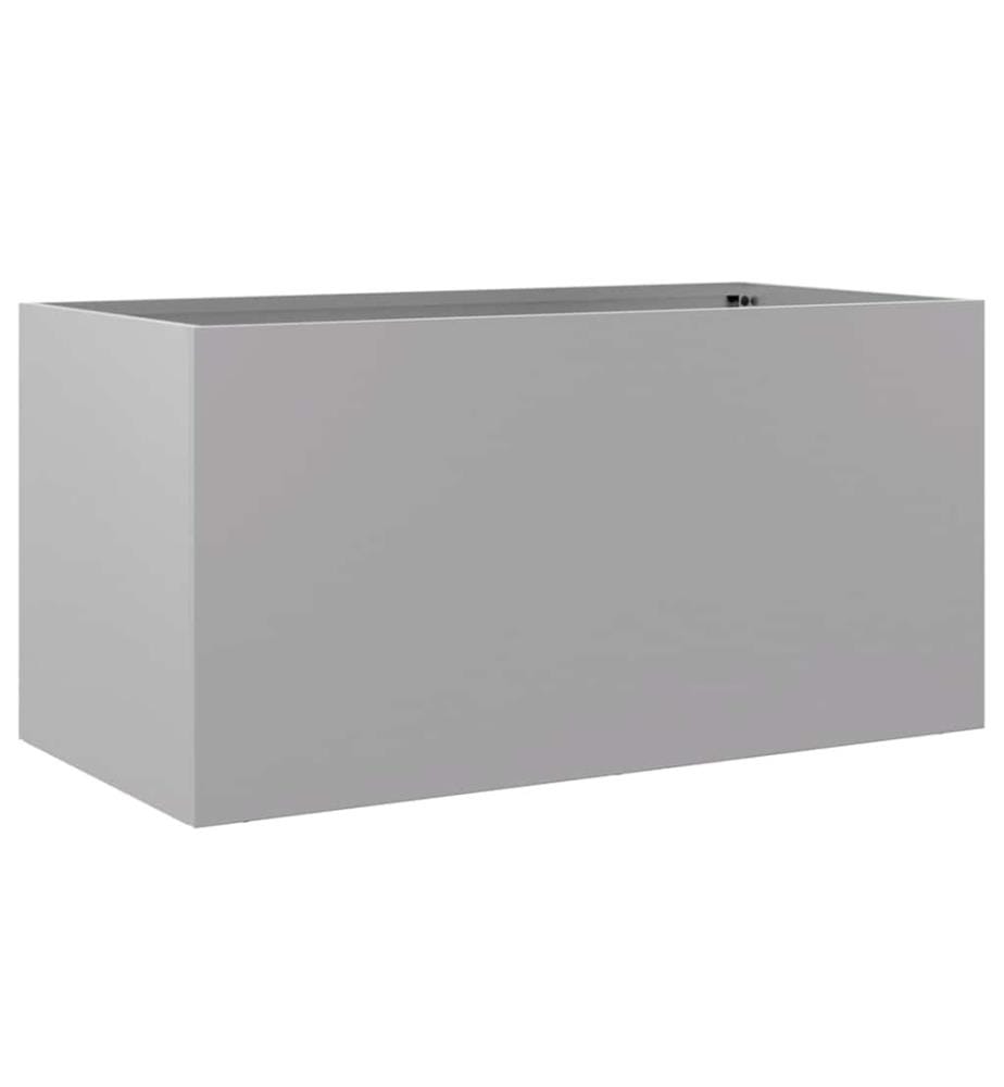 Pflanzkübel Silbern 62x30x29 cm Verzinkter Stahl