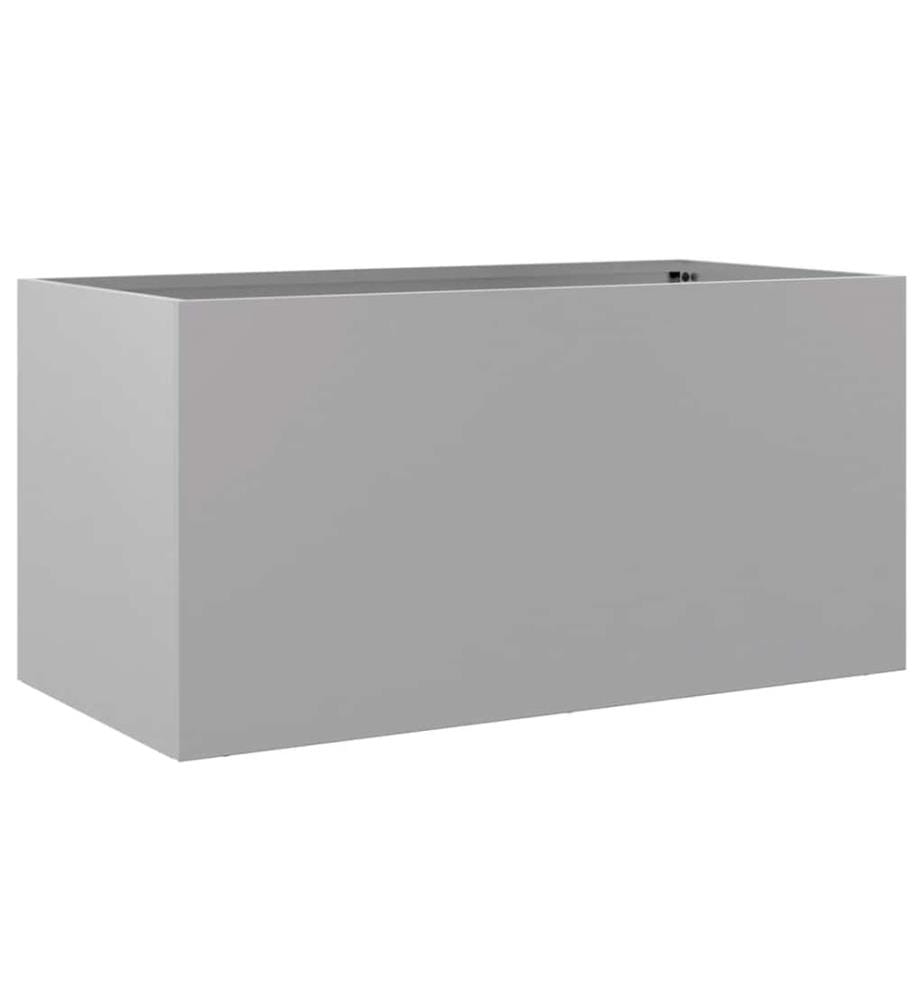 Pflanzkübel Silbern 62x30x29 cm Verzinkter Stahl