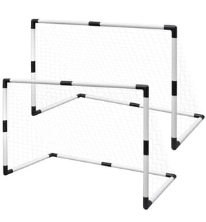 Set de mini-but de football poteau et filet enfants 2pcs 91,5x48x61 cm