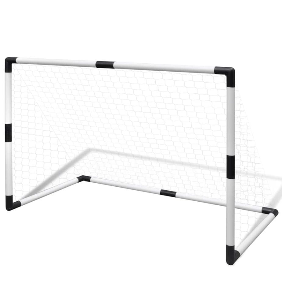 Set de mini-but de football poteau et filet enfants 2pcs 91,5x48x61 cm