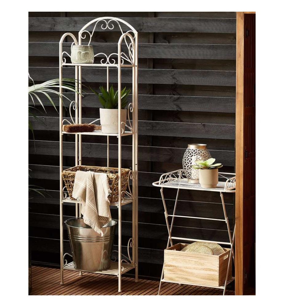 Regal VALDIVIA Metall 40 cm 27 cm Weiss