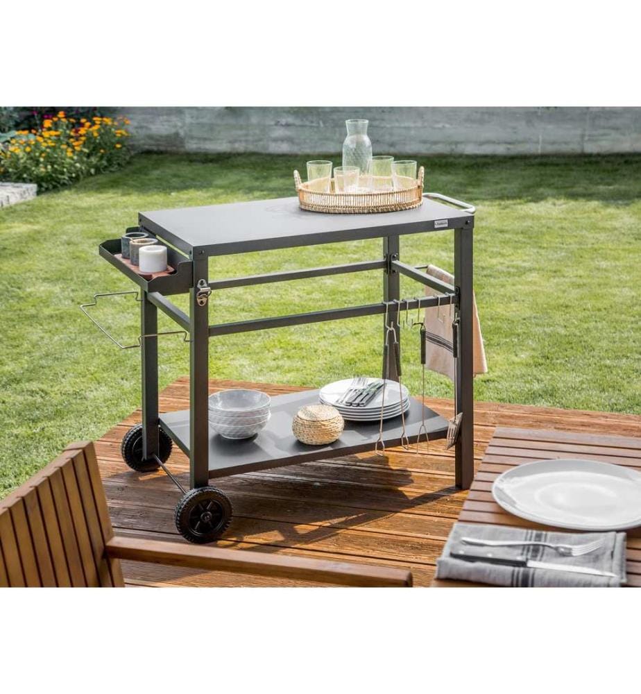 Outdoor-Servierwagen STALETTI Metall Schwarz