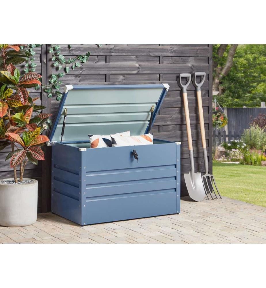 Aufbewahrungsbox CEBROSA 100 cm 62 cm Blau