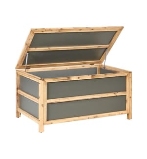 Coffre de rangement ACATE 121 cm 72 cm Gris