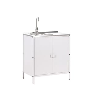Outdoor-Küchenschrank mit Spüle VILAMA Weiss