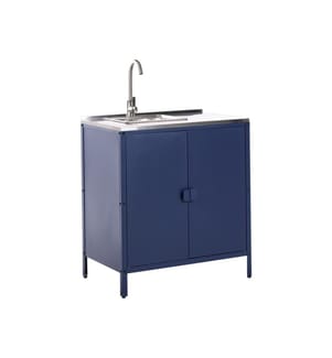 Outdoor-Küchenschrank mit Spüle VILAMA Blau