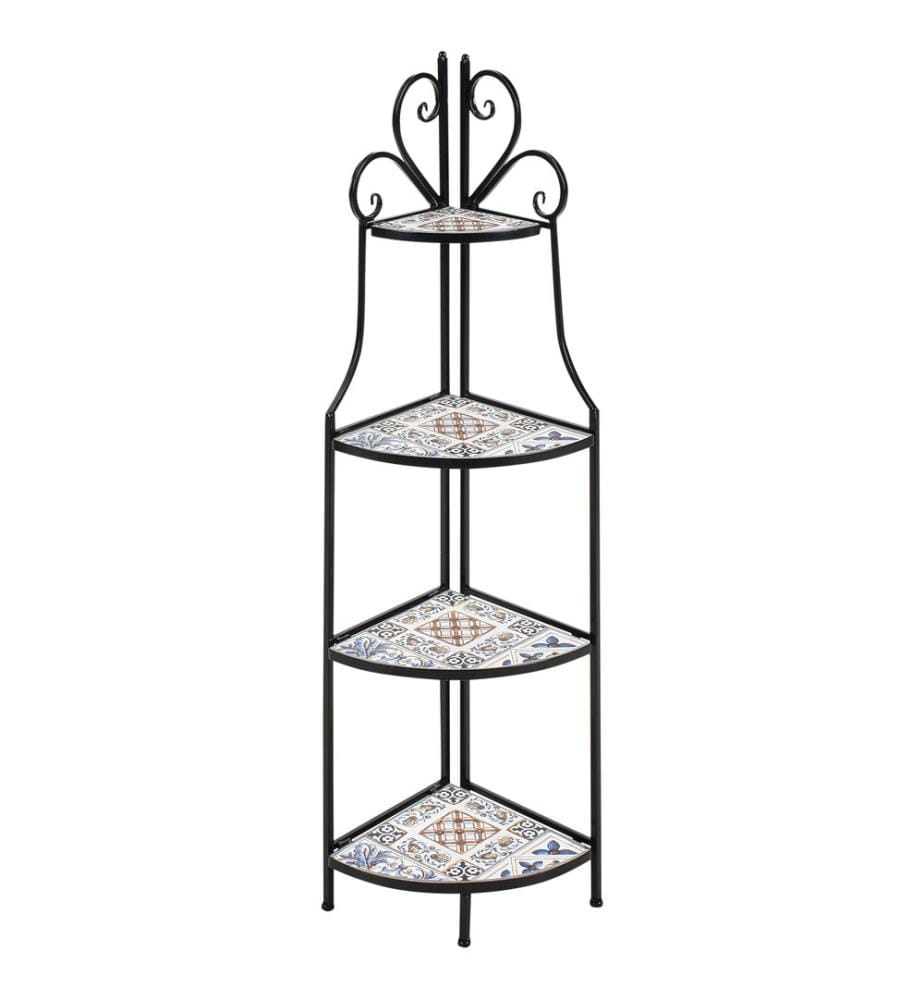Regal FAVARA Metall 43 cm 32 cm Schwarz