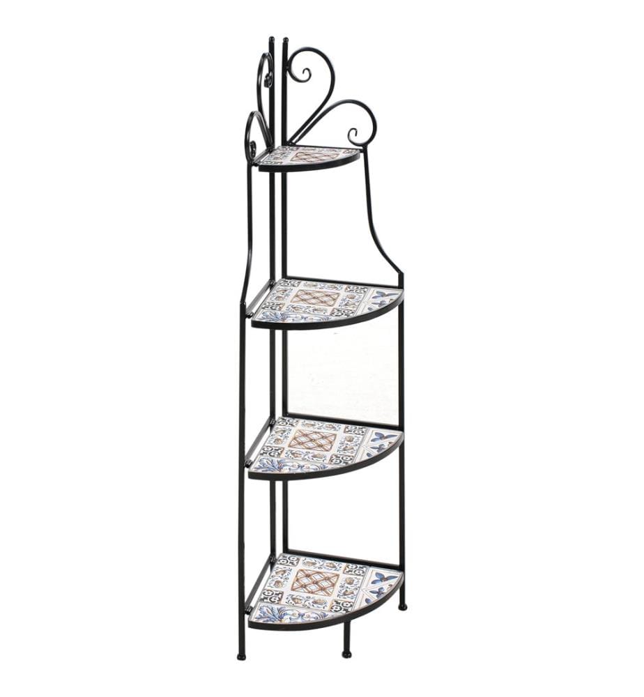 Regal FAVARA Metall 43 cm 32 cm Schwarz