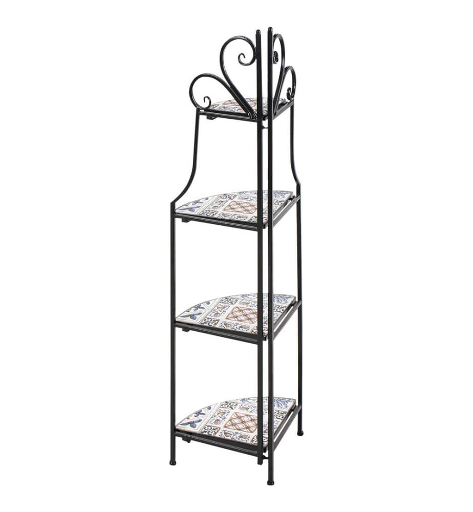 Regal FAVARA Metall 43 cm 32 cm Schwarz