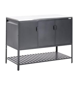 Outdoor-Küchenschrank MAENZA Metall Schwarz