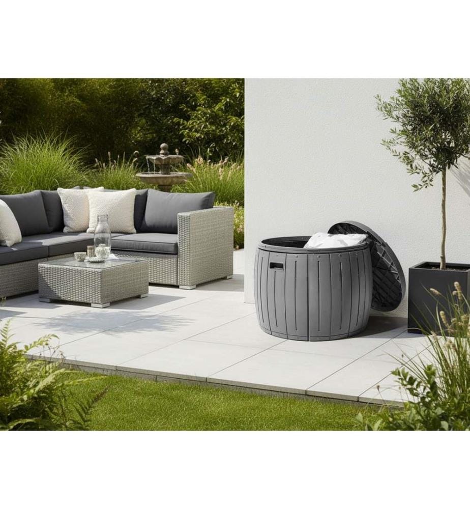 Coffre de rangement PRINOS 56 cm 56 cm Gris