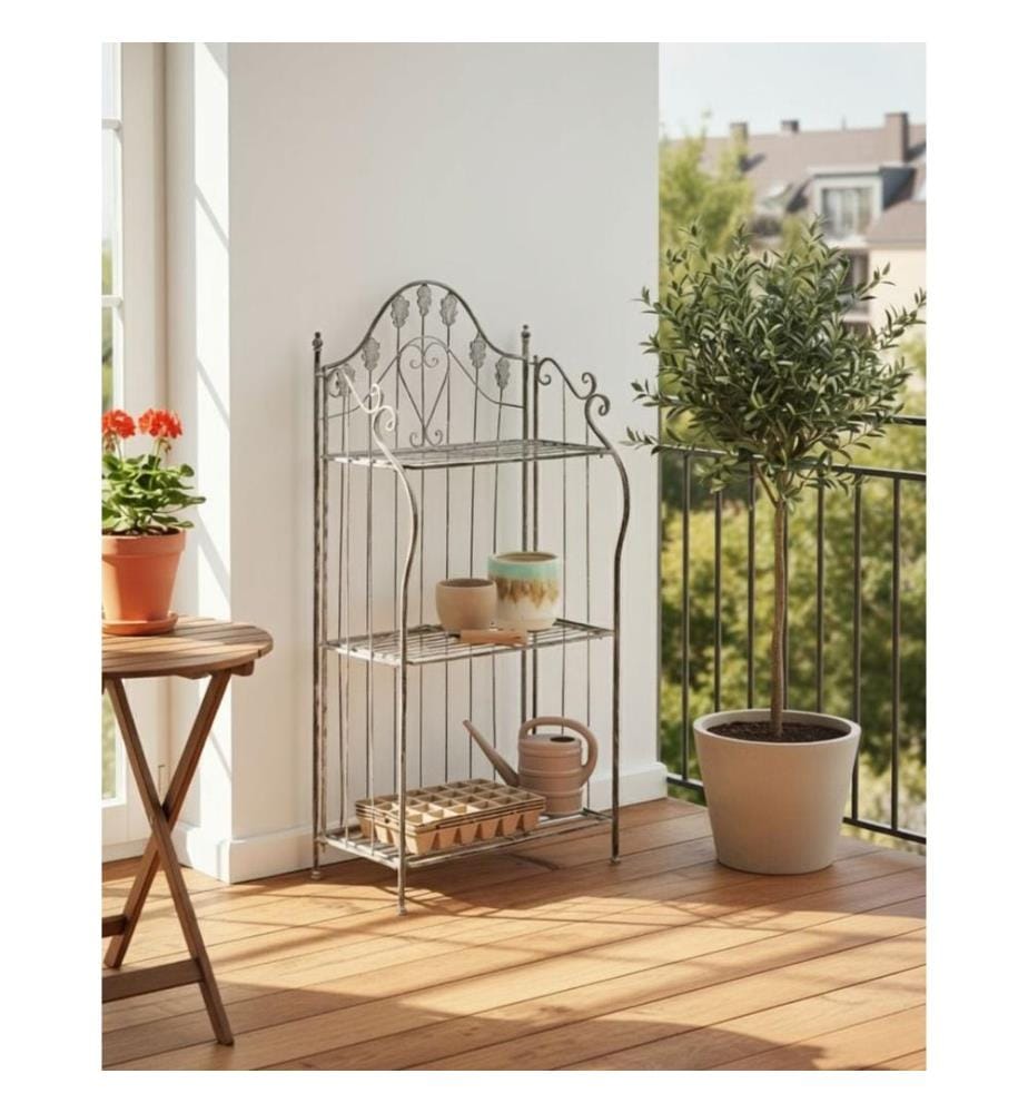 Meuble de rangement VISANO Métal 59 cm 30 cm Gris