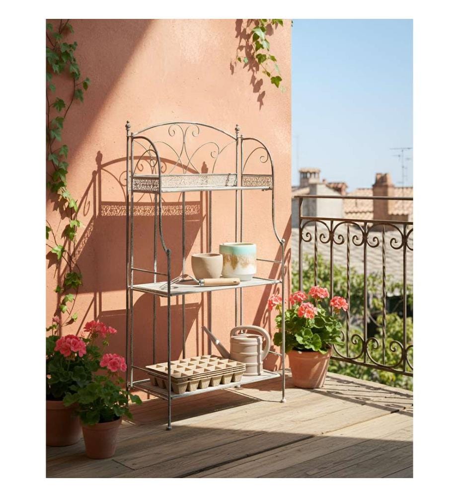 Meuble de rangement VILLADOSE Métal 60 cm 30 cm Gris