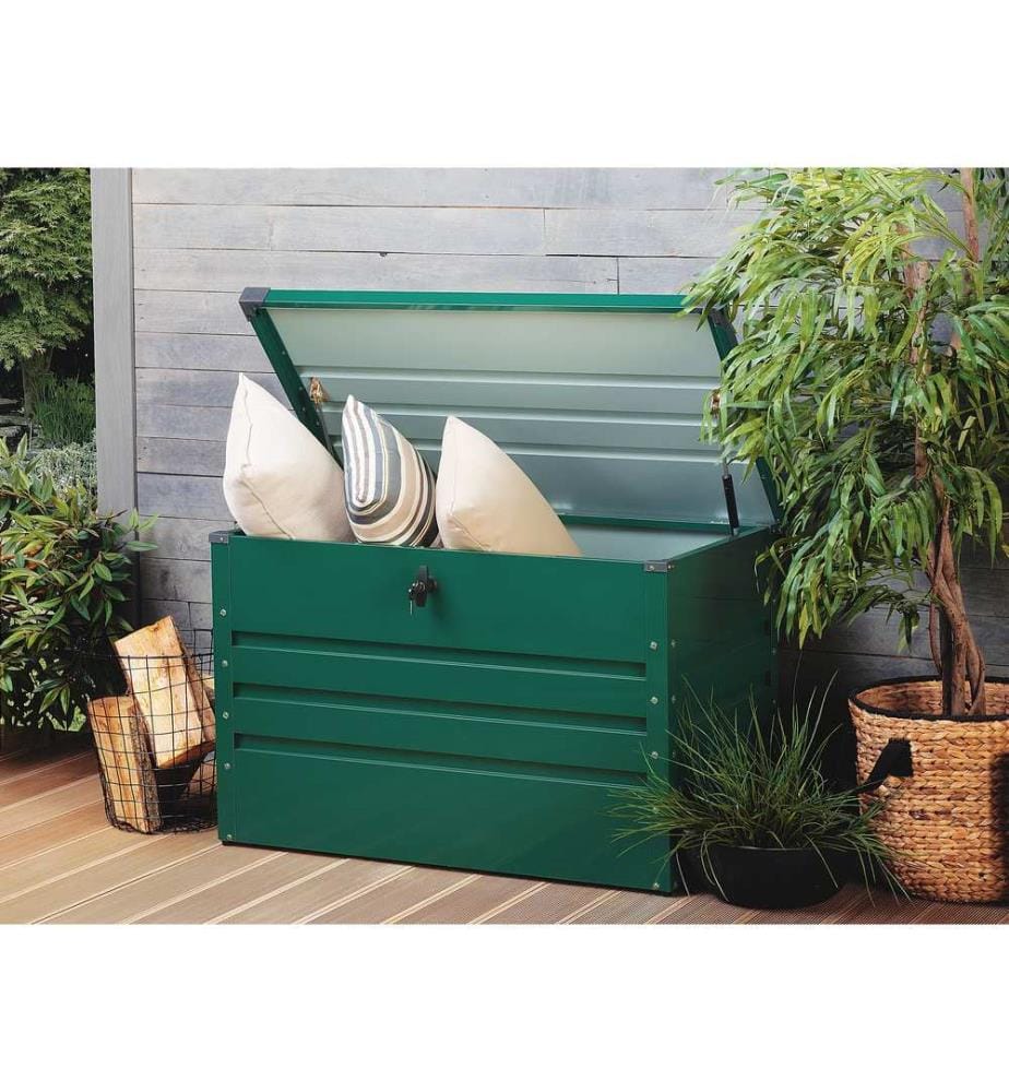 Coffre de rangement CEBROSA 100 cm 62 cm Vert foncé