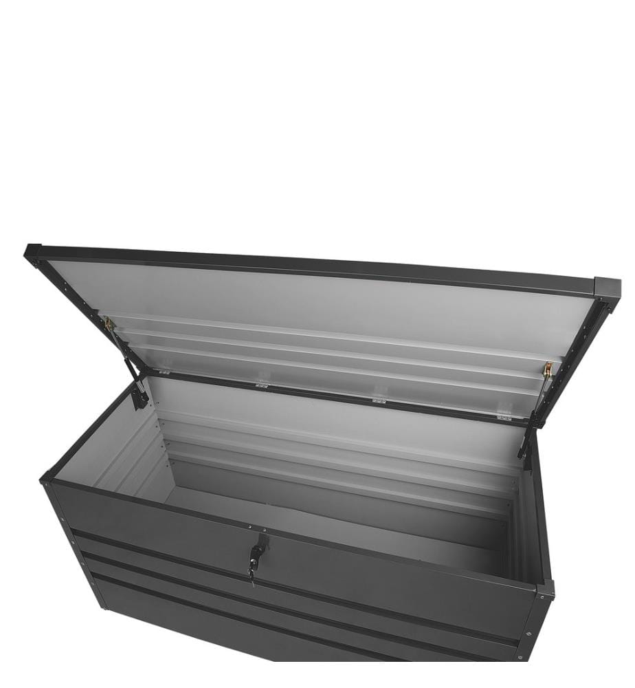 Aufbewahrungsbox CEBROSA 132 cm 62 cm Graphitgrau