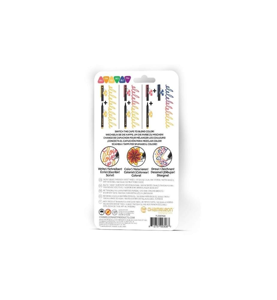 CHAMELEON - Fineliner Caméléon Couleurs primaires, 6 pièces