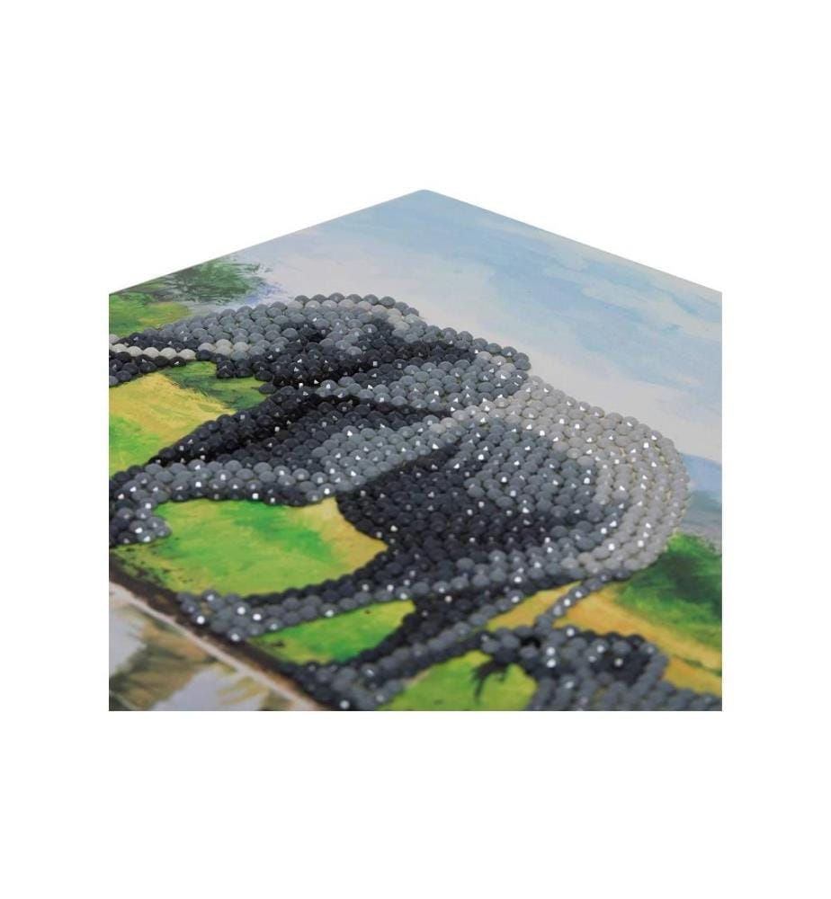 CRAFT BUDDY - Bastelset Crystal Art Card Elephant