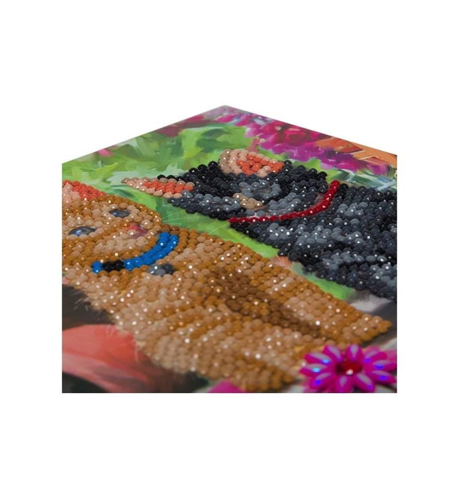 CRAFT BUDDY - Kits de bricolage Crystal Art Card Cat Friends