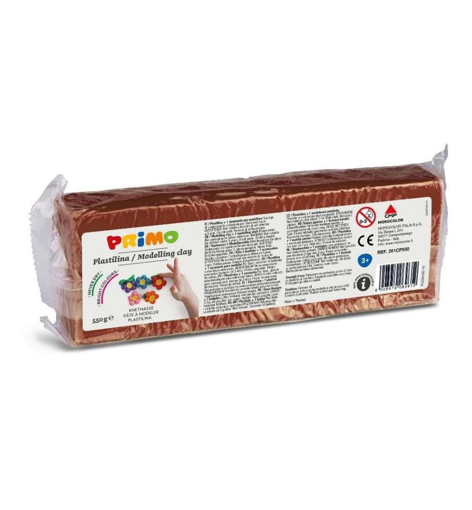 PRIMO - Plasticine 550 g, Burnt Sienna