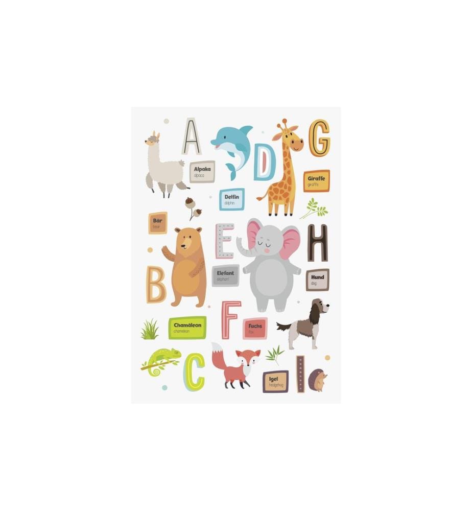 HEYDA - Kits de bricolage Photos de fenêtres Animaux/Alphabet