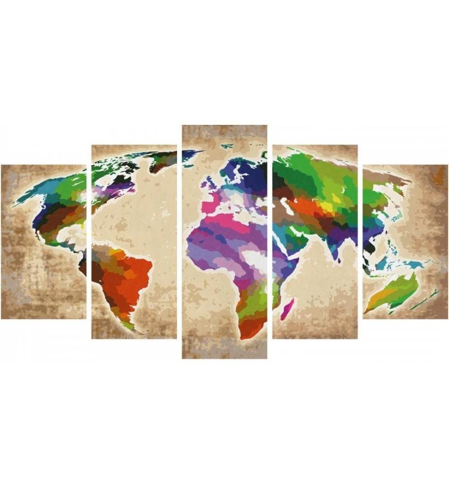 SCHIPPER - Peinture avec chiffres Un monde de toutes les couleurs