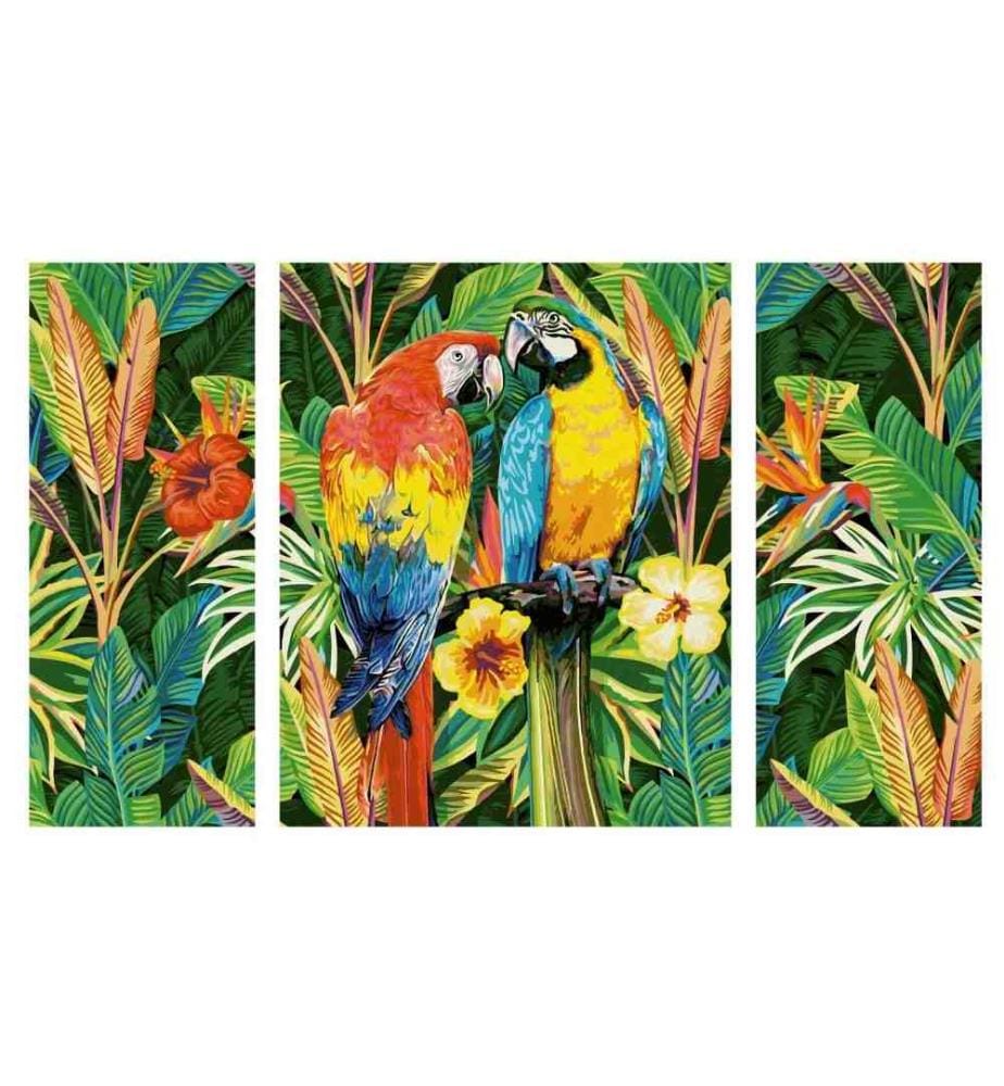 SCHIPPER - Peinture avec chiffres Perroquets des tropiques