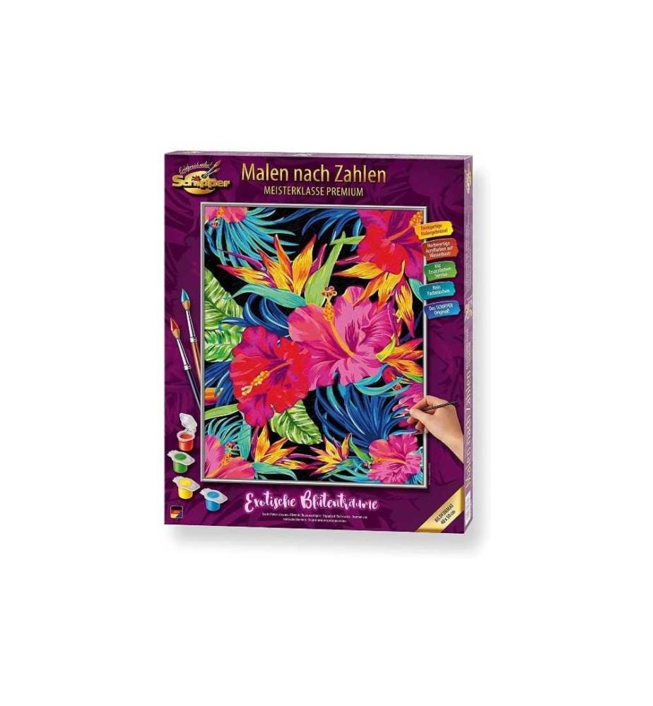 SCHIPPER - Peinture avec chiffres Rêves de fleurs exotiques