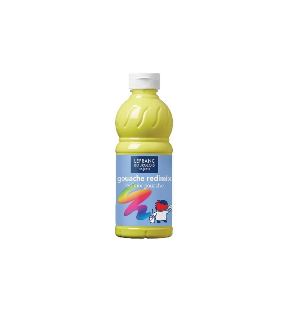 LEFRANC Peintures tempera Redimix 500 ml, jaune citron