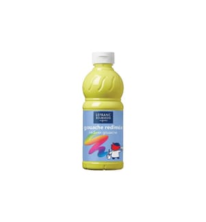 LEFRANC Peintures tempera Redimix 500 ml, jaune citron