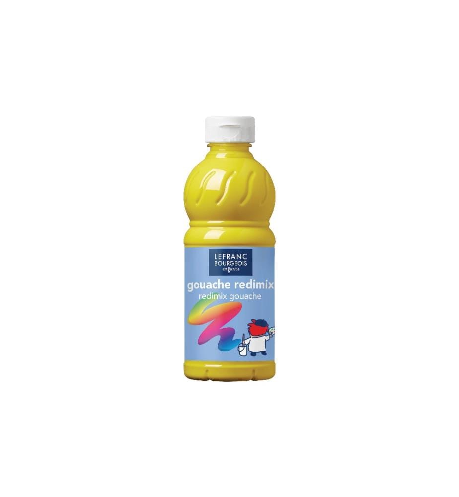 LEFRANC Peintures tempera Redimix 500 ml, Jaune