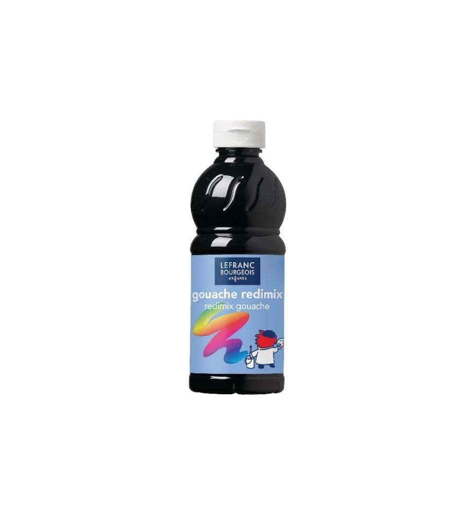 LEFRANC Peintures tempera Redimix 500 ml, Noir