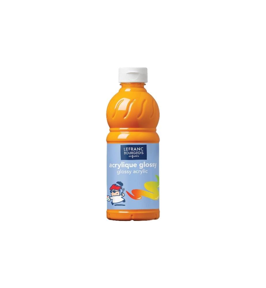 LEFRANC Peinture acrylique Glossy 500 ml, jaune d'or