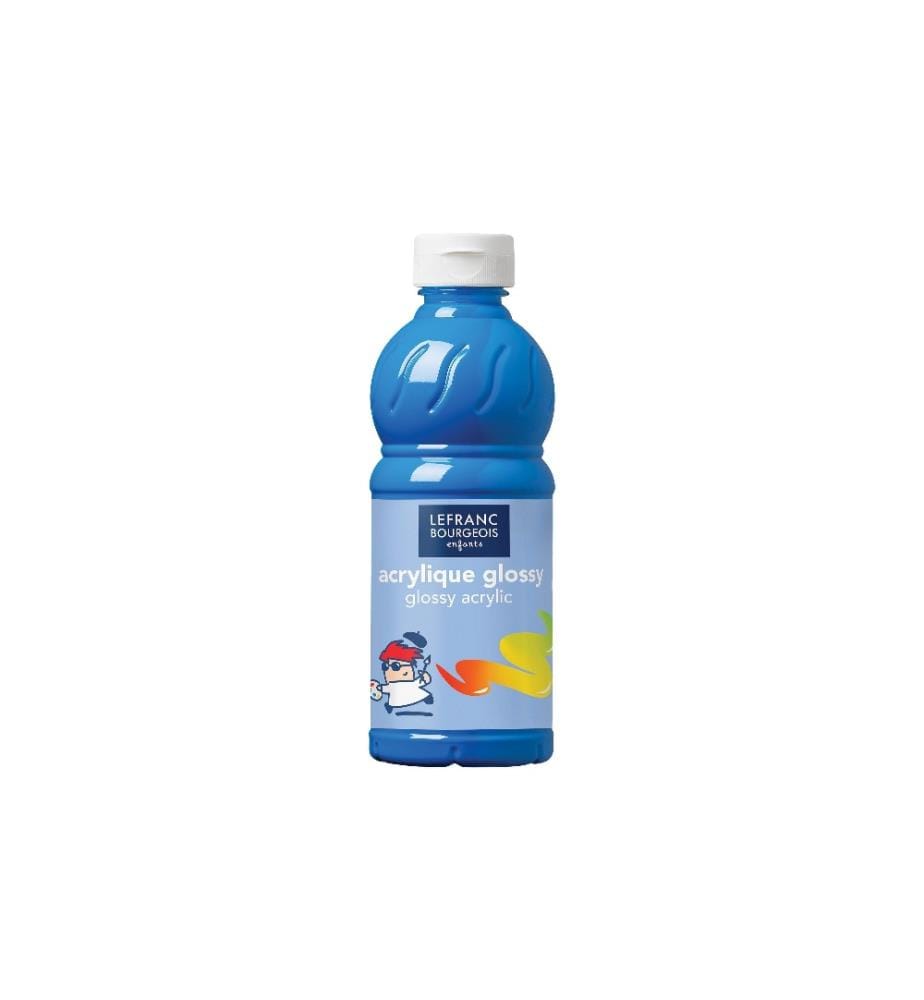 LEFRANC Peinture acrylique Glossy 500 ml, Bleu