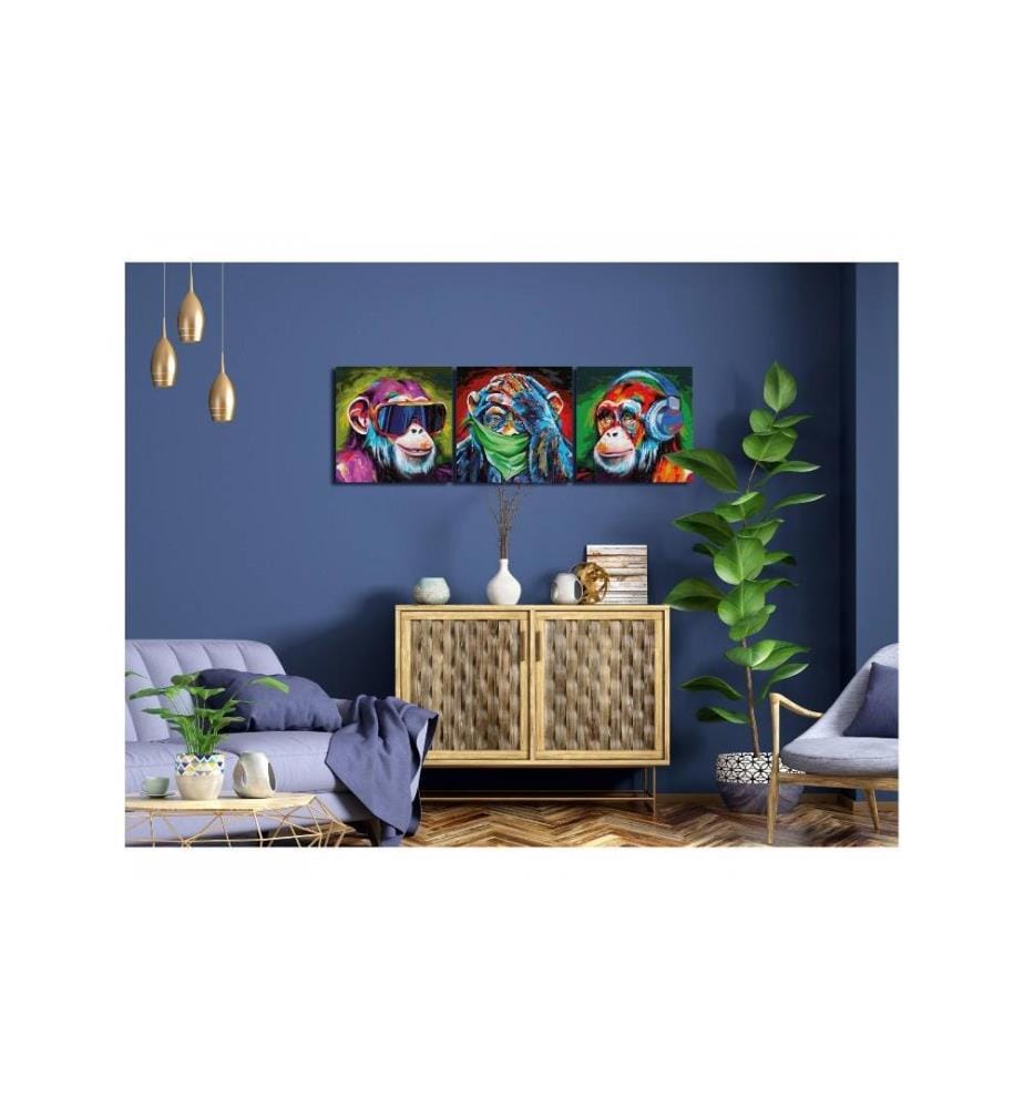 SCHIPPER - Peinture avec chiffres Les 3 singes