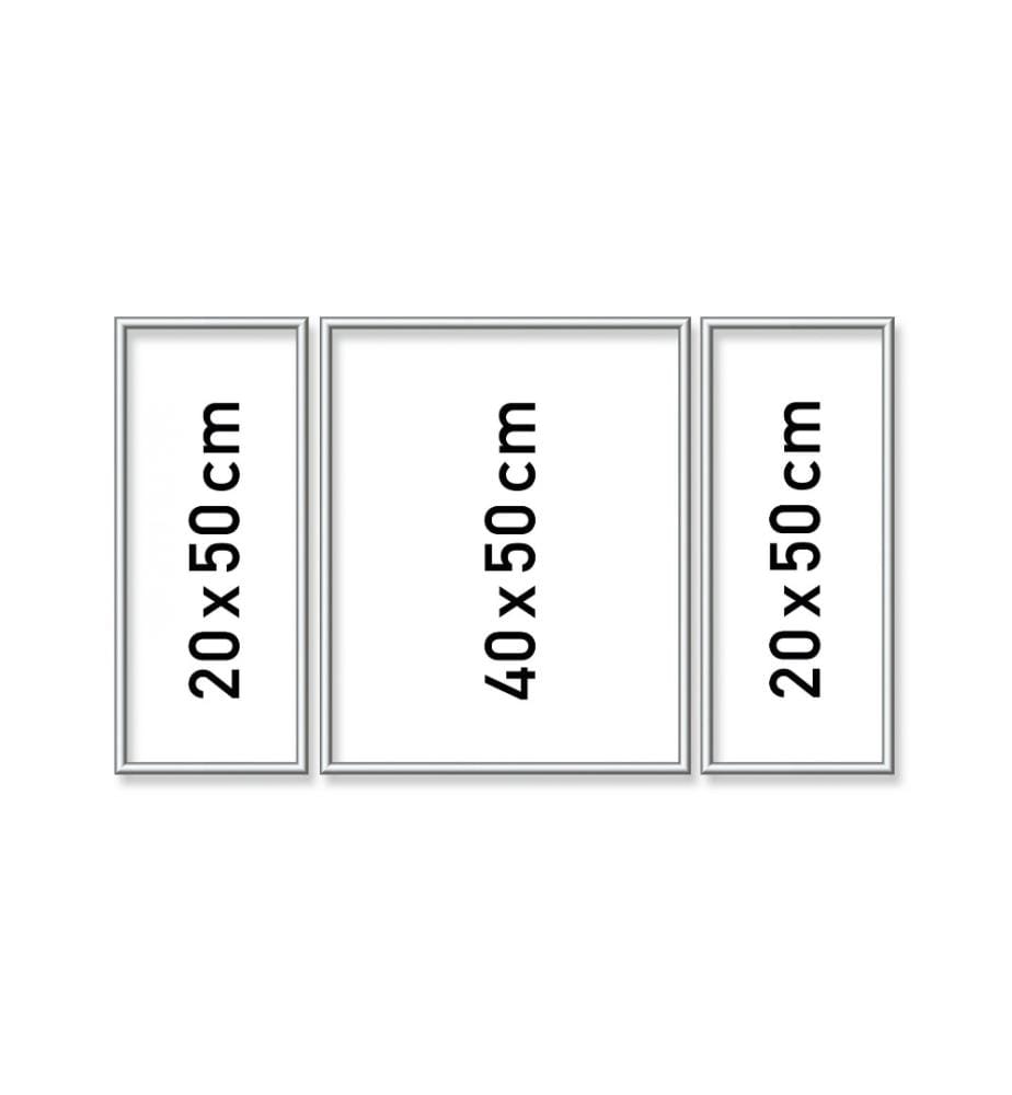 SCHIPPER - Accessoires Cadre alu Tritpychon argent 50 x 80 cm
