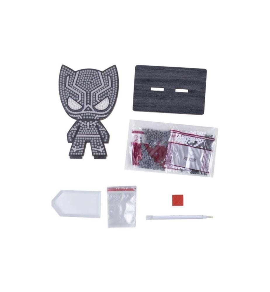 CRAFT BUDDY - Bastelset Crystal Art Buddies Black Panther Figur