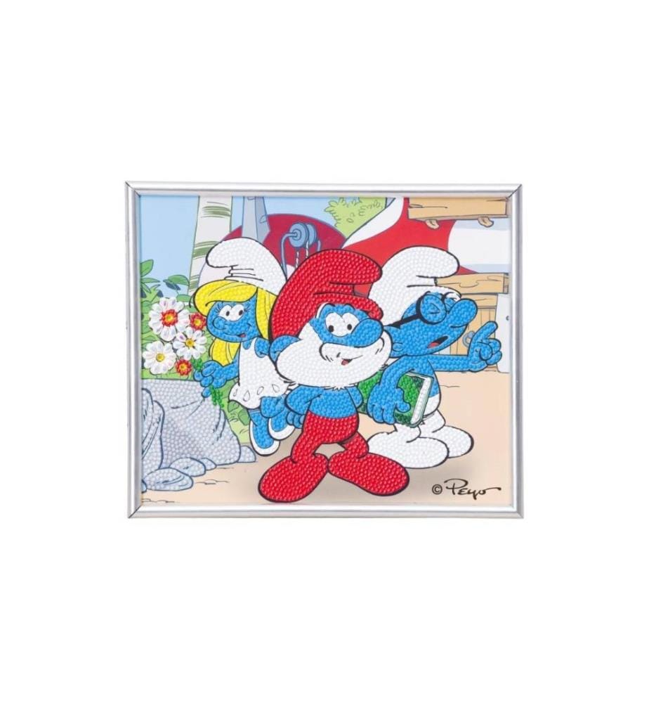 CRAFT BUDDY - Bastelset Crystal Art Papa Schlumpf 21 x 25 cm