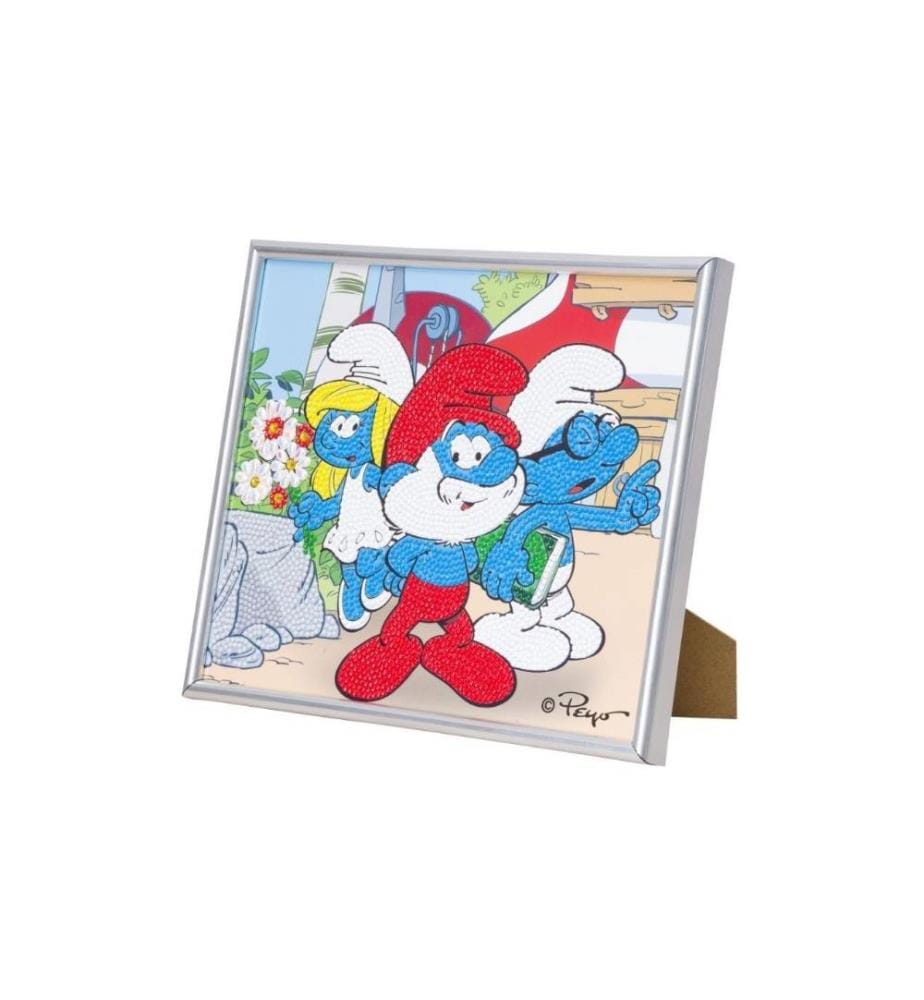 CRAFT BUDDY - Bastelset Crystal Art Papa Schlumpf 21 x 25 cm