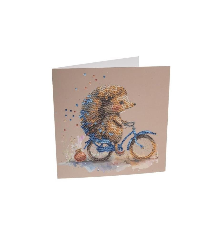 CRAFT BUDDY - Bastelset Crystal Art Card Igel