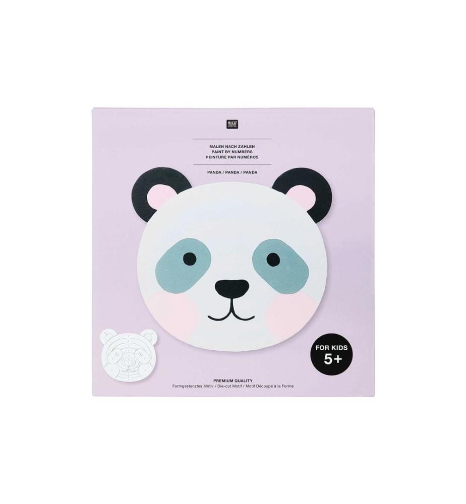 RICO DESIGN - Malen nach Zahlen 12-teilig, Panda