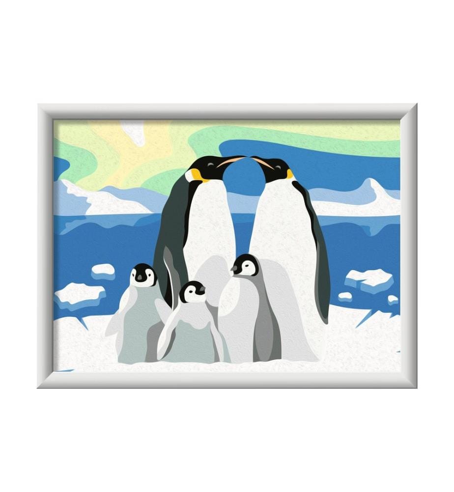 RAVENSBURGER - Malen nach Zahlen CreArt – Penguin Family