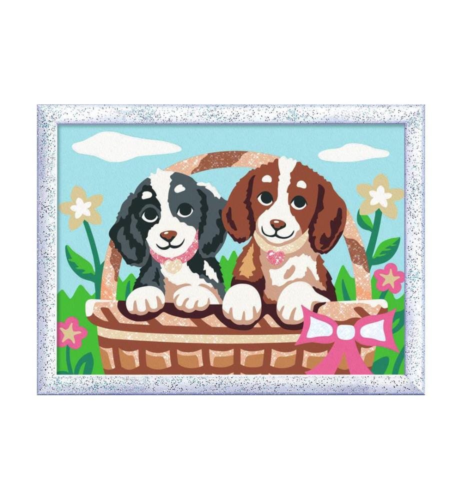 RAVENSBURGER - Malen nach Zahlen CreArt – Puppy Picnic
