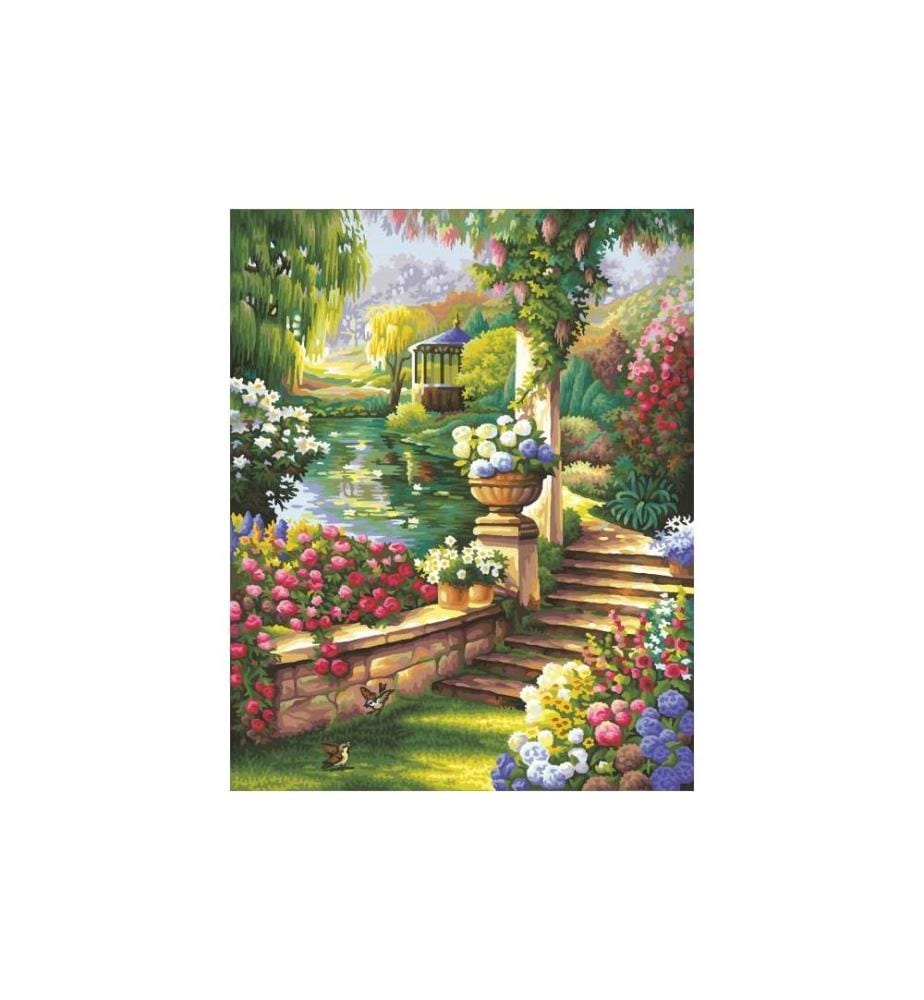SCHIPPER - Peinture avec chiffres Jardin paradisiaque
