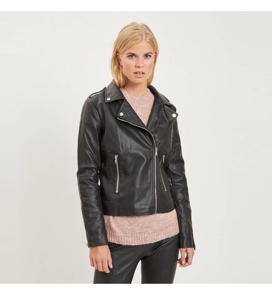 Kunstlederjacke Cara - Schwarz