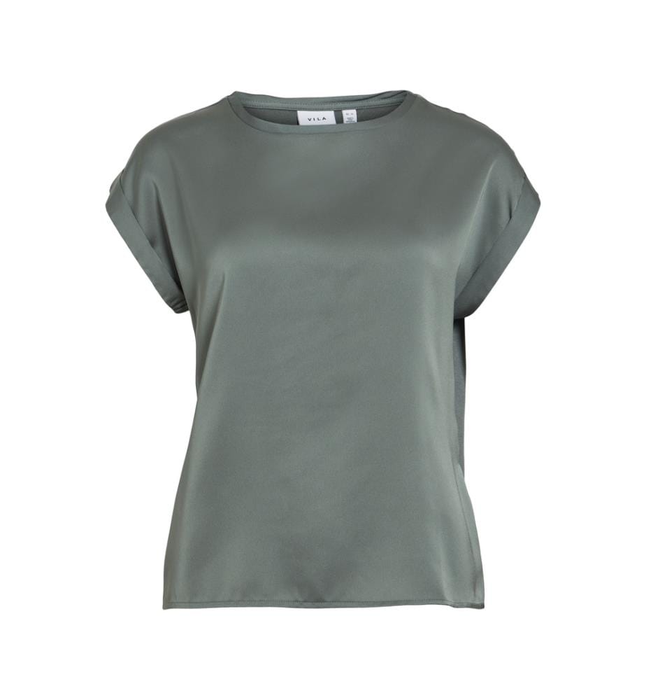 Satin-Top – Grün