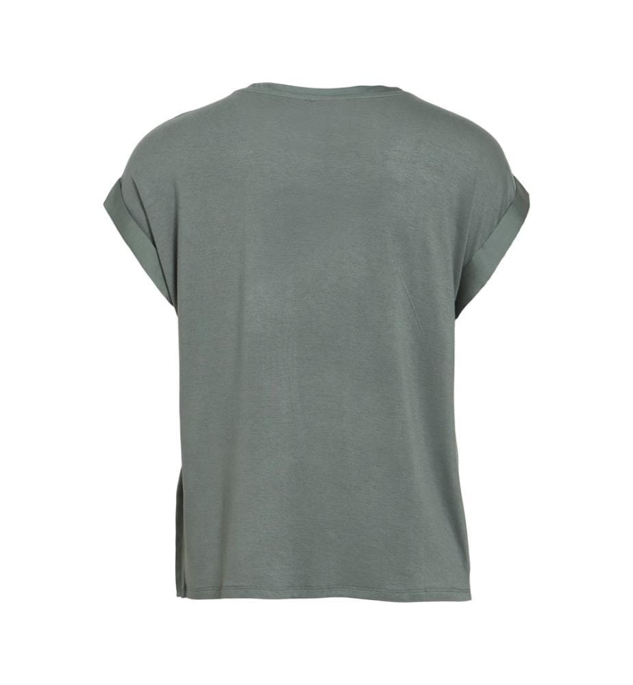 Satin-Top – Grün